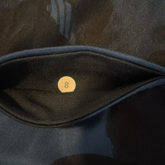 Lululemon Wunder Under Leggings Blue Inky Floral Full On Luxtreme size 8 - Picture 6 of 6